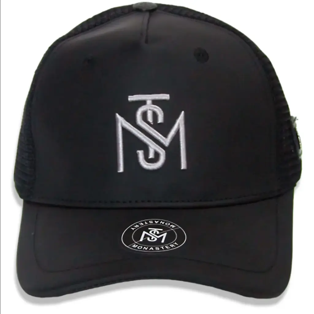 Gorra Monastery Enmallada negra