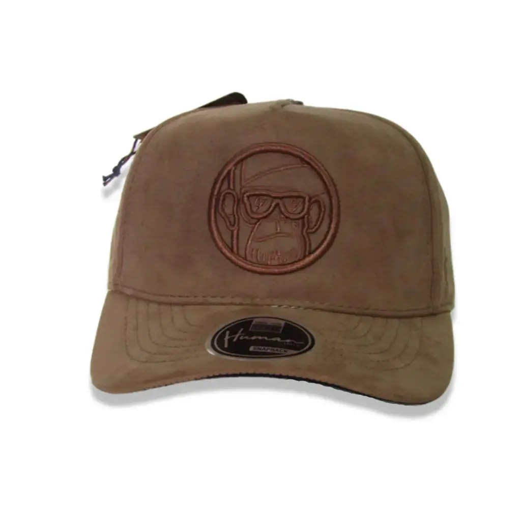 Gorra Human gamuzada cafe