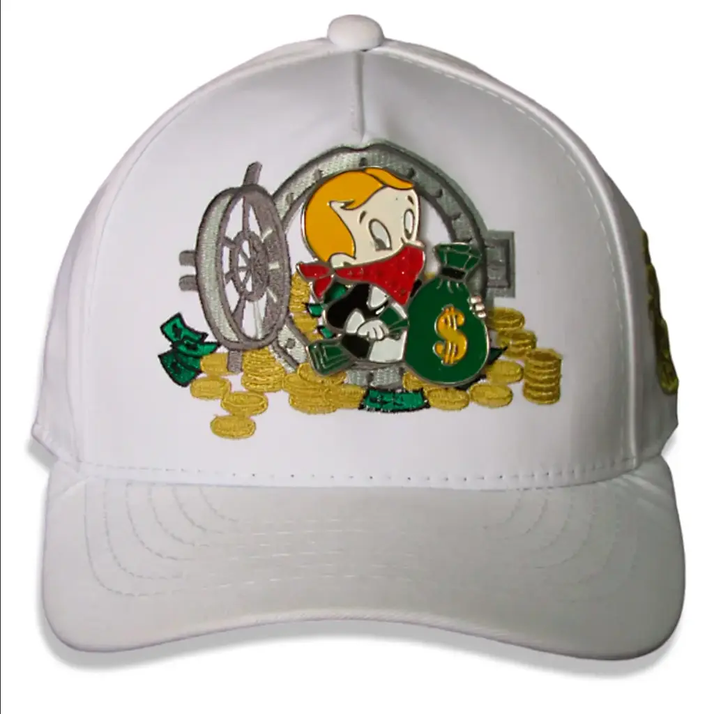 Gorra Bélica Tío rico blanca