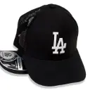 Gorra Beisbolera Enmallada LA negra