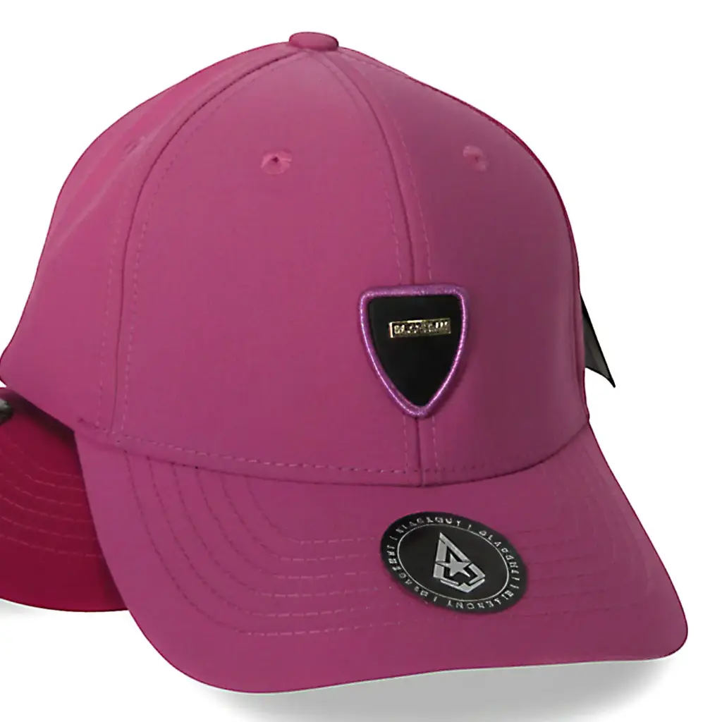 Gorra Blackout Clásica Logotipo Metálico Dorado rosada