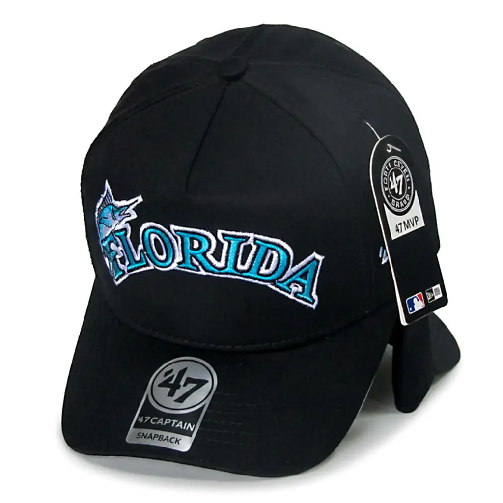 Gorra Marlins Miami Antifluido negra