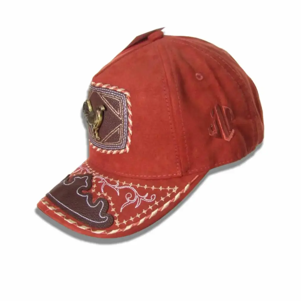 Gorra Gallo Plaqueta cafe / G323
