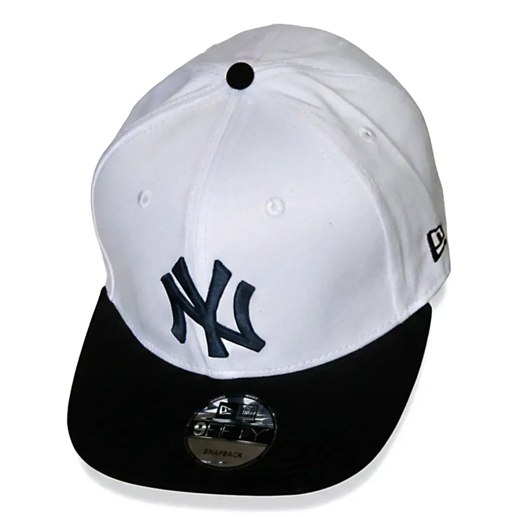 Gorra NY Plana Bordada blanca