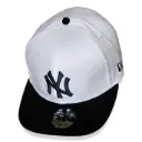 Gorra NY Plana Bordada blanca