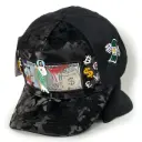 Gorra Bélica Camuflada Negra Jesús Plaqueta