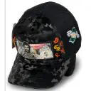 Gorra Bélica Camuflada Negra Plaqueta Pablo Escobar