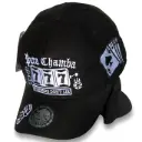 Gorra Bélica Gamuzada Bordado "Pura chamba 777" negra