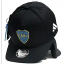 Gorra Boca Juniors Antifluido Escudo clásico negra