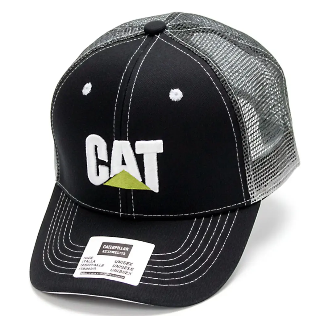 Gorra Caterpillar Enmallada negra
