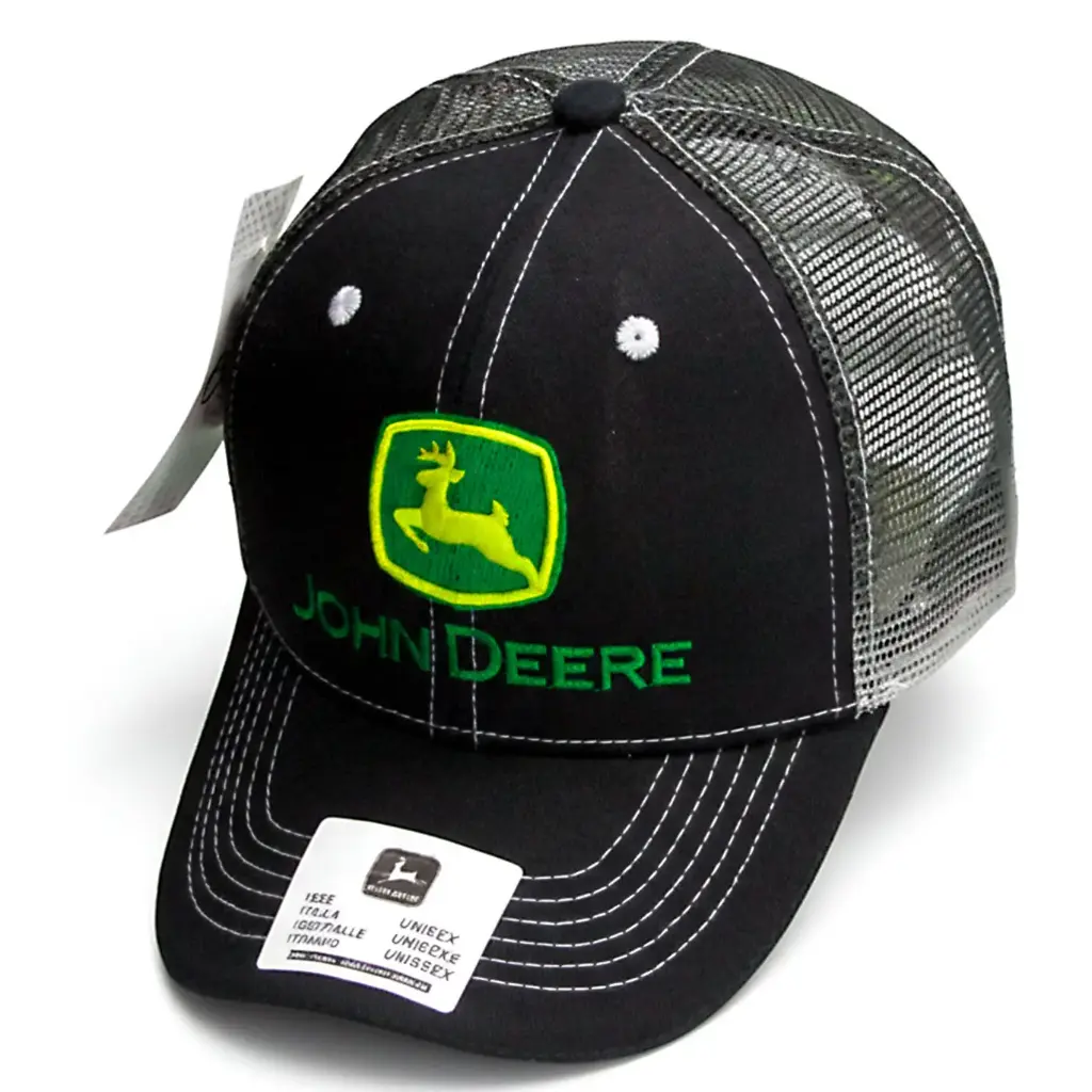 Gorra John Deere Enmallada negra