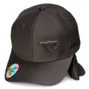 Gorra Urbana Prada Logo Plaqueta negra