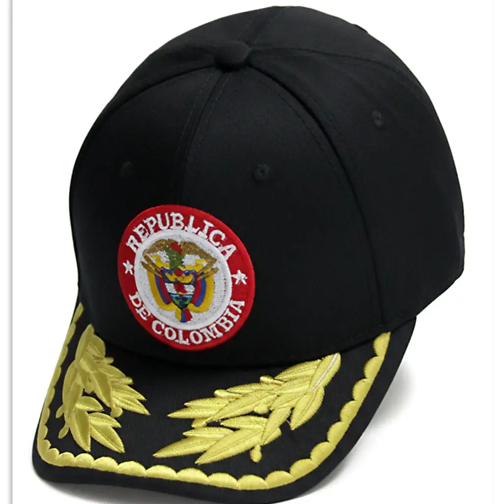 Gorra Republica de Colombia negra