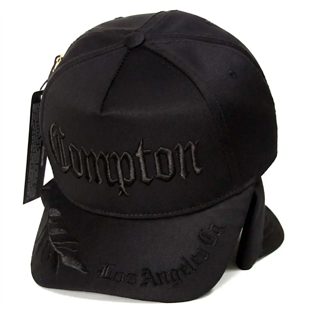Gorra California Bordado Compton Antifluido negra