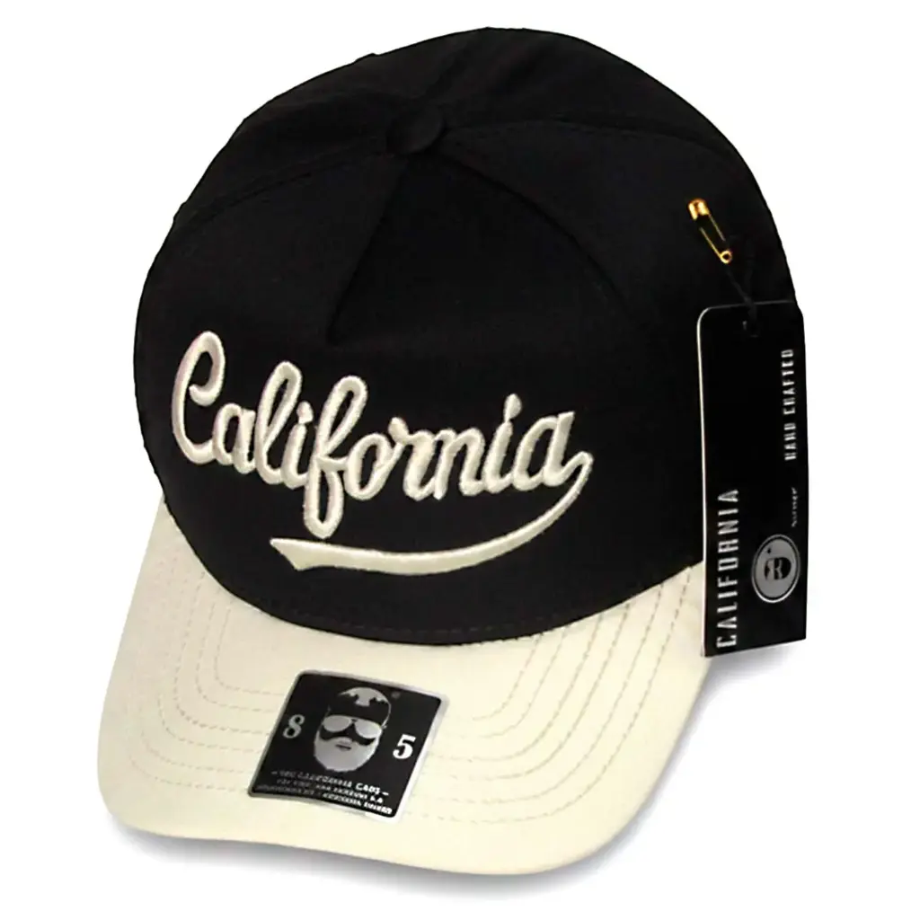 Gorra Bordado California Antifluido negra