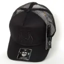 Gorra California Bordada Logo Vaca Enmallada negra