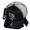 Gorra California Bordado Caballo Enmallada negra