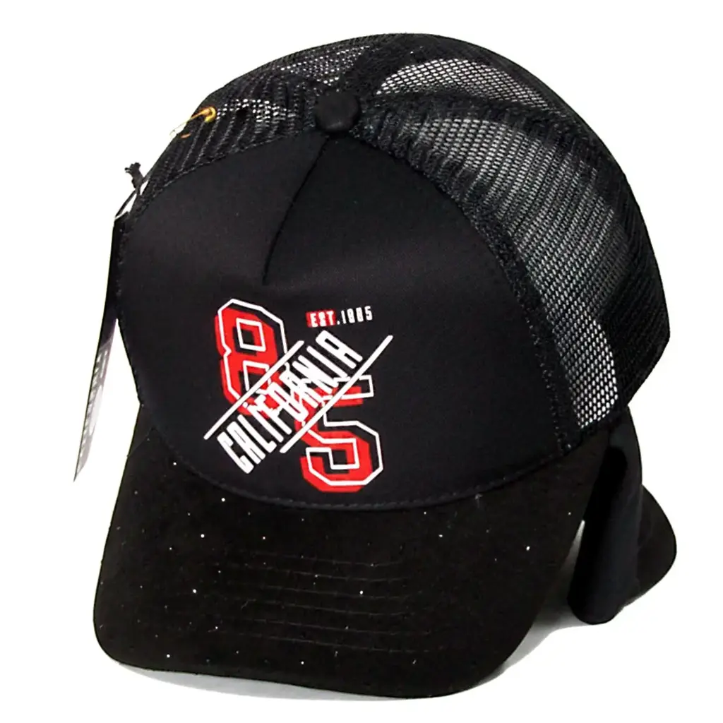 Gorra California "85 California 1985" Enmallada negra