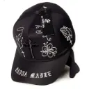 Gorra "Santa Madre" Cruz Bordada Antifluido negra