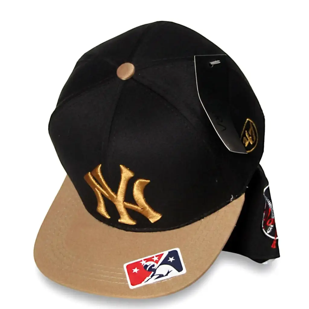 Gorra NY Yankees TASARA Tubular Plana negra (G576)