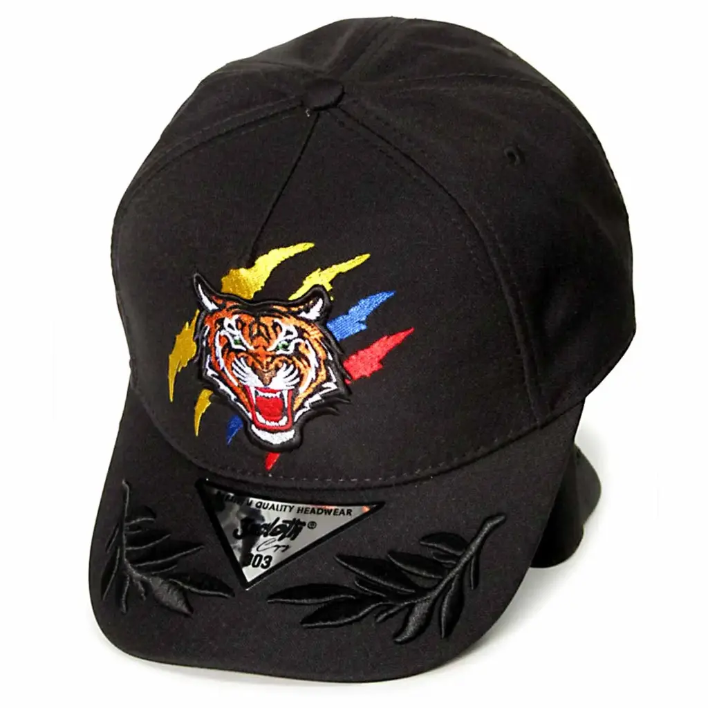 Gorra Tigre Bordado Colombia "Defensores de la patria" Antifluido negra