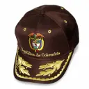 Gorra Republica de Colombia Bordada cafe