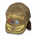 Gorra Veterano Colombiana Bordada cafe