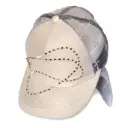 Gorra Pontesanto Logo Plaqueta Cruz Dorada Gamuzada blanca