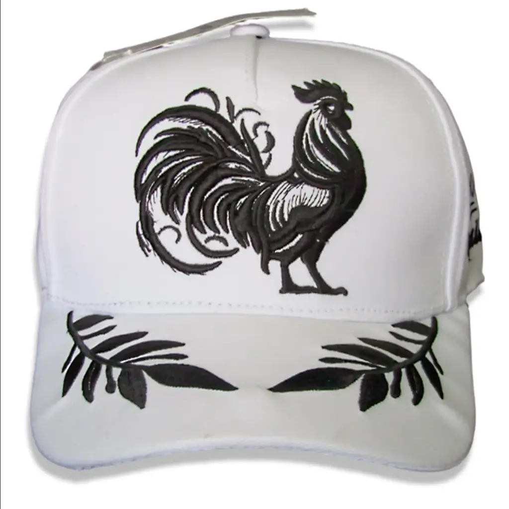Gorra Belica Gallo blanca