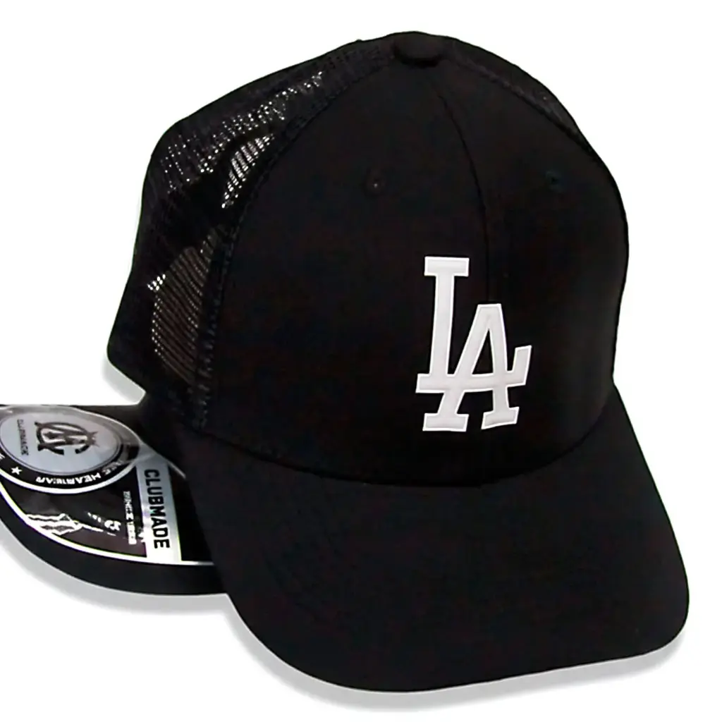 Gorra Beisbolera Enmallada LA negra