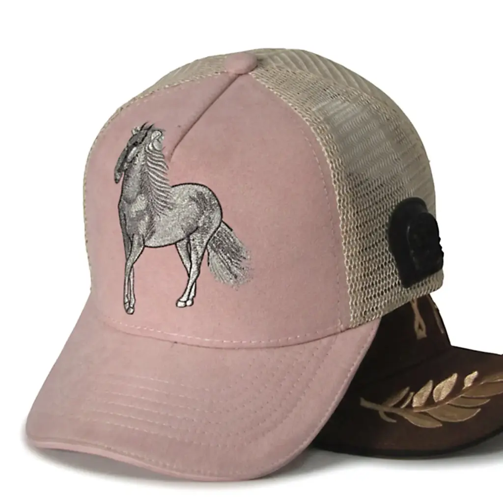 Gorra Trocha Pura Enmallada rosa