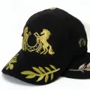 Gorra Trocha Pura Gamuzada Logo Dorado café