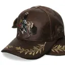 Gorra Trocha Pura Cuerina café Logo Cabalgata