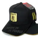 Gorra América de Cali - Pasión de un pueblo negra logo dorado