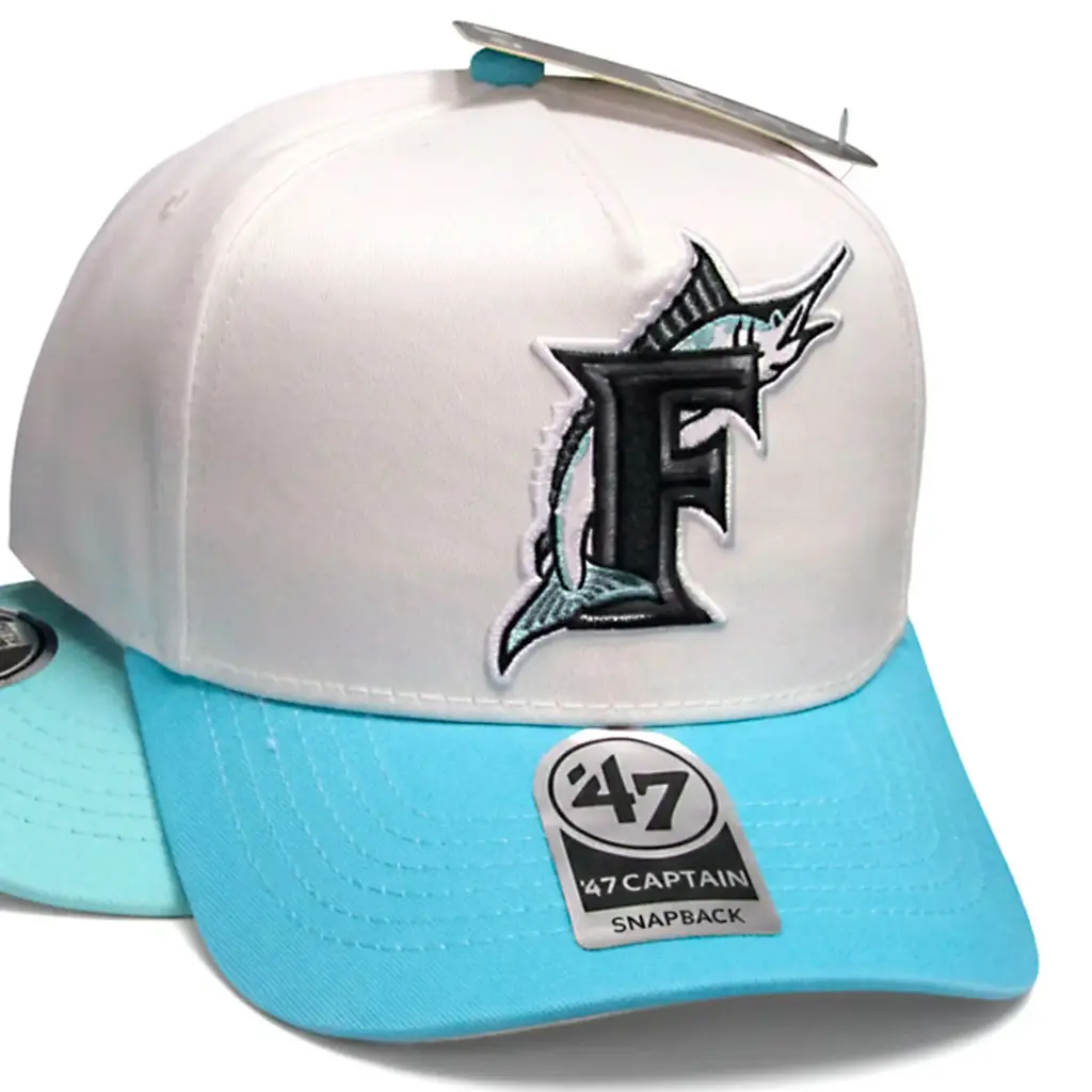 Gorra Marlins Miami Antifluido blanca