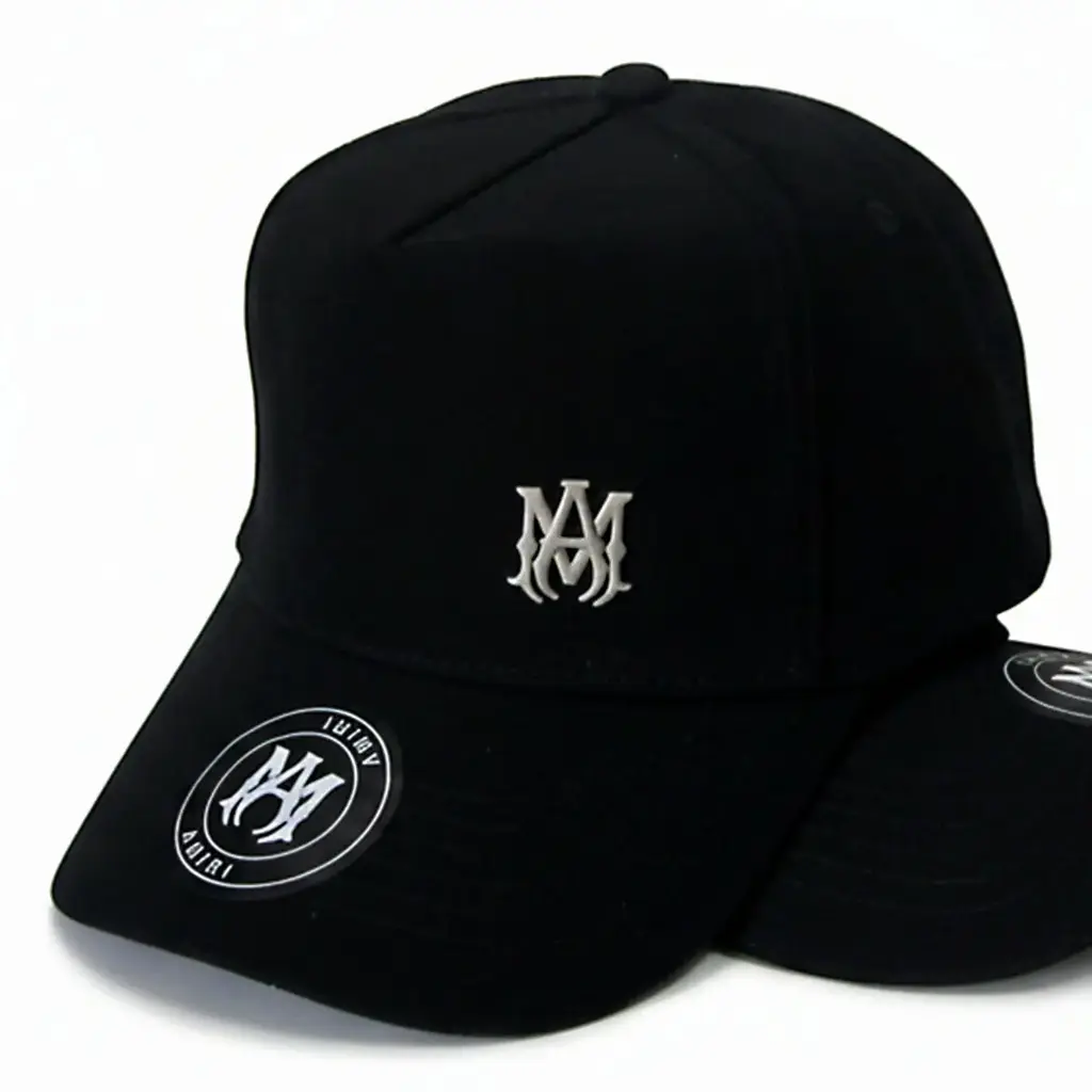 Gorra Amiri Clásica Logo Metálico negra