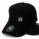 Gorra Amiri Clásica Logo Metálico negra