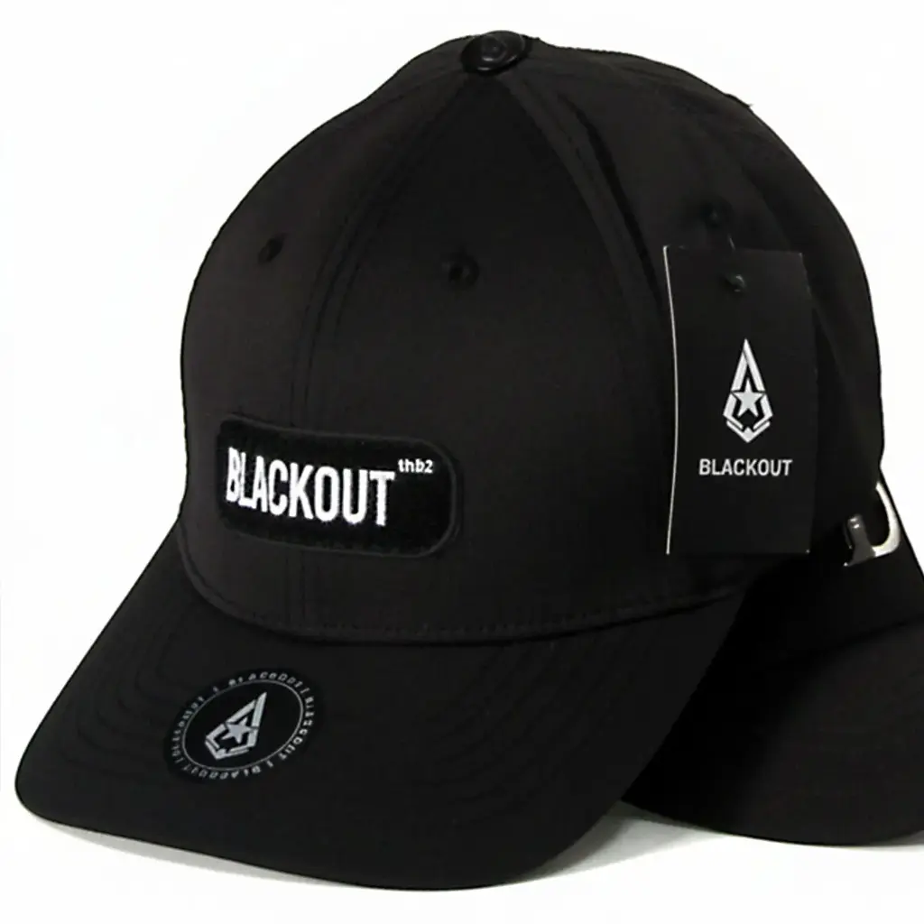 Gorra Blackout Clásica Bordado negra