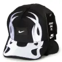 Gorra Nike Antifluido Negra Llamas blancas