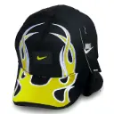 Gorra Nike Antifluido Negra Llamas amarillas