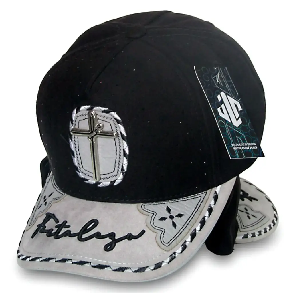 Gorra Bélica Cruz Fe Logo Plaqueta Negra