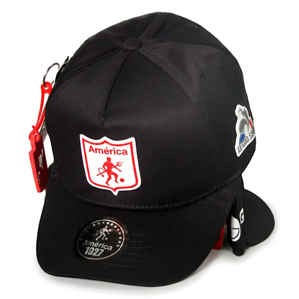 Gorra América de Cali Logo Clásico negra