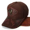 Gorra Gallo Plaqueta cafe
