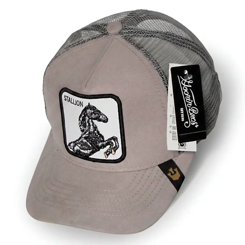 Gorra Caballo Goorin Bros Gamuzada gris