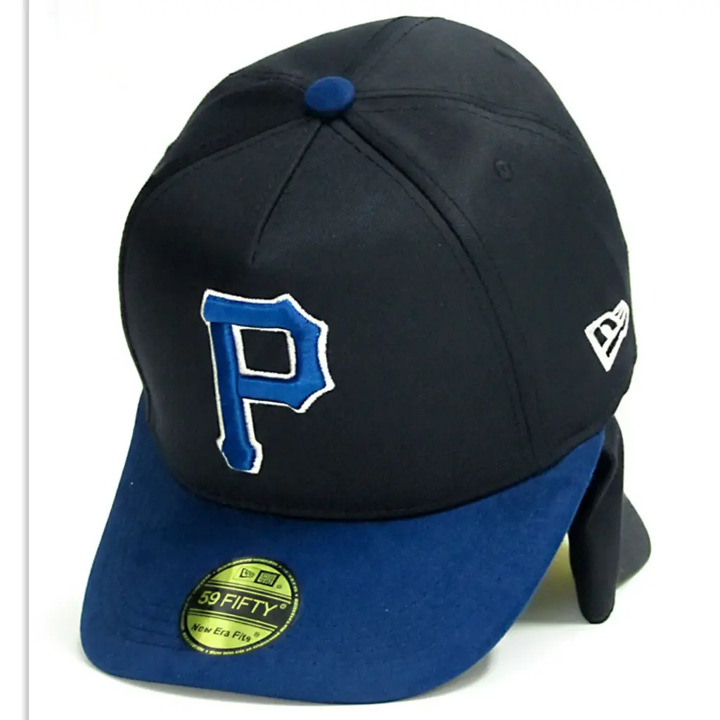 Gorra Pirates Pittsburgh Beisbolera Antifluido Gamuzada negra