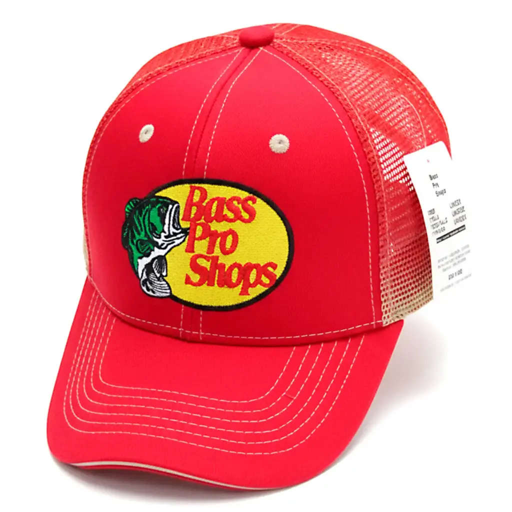 Gorra Bass Pro Shops Enmallada roja