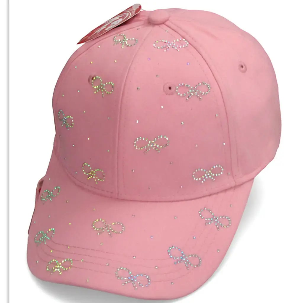 Gorra Dama Logos Moñas Brillantinas 10.19 Caps rosa