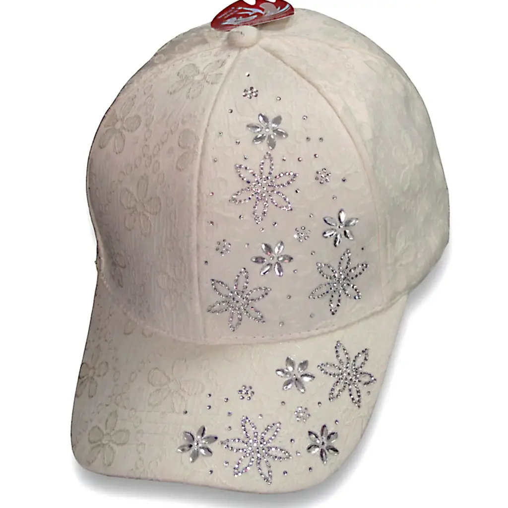Gorra Dama Logos Florales 10.19 Caps blanca