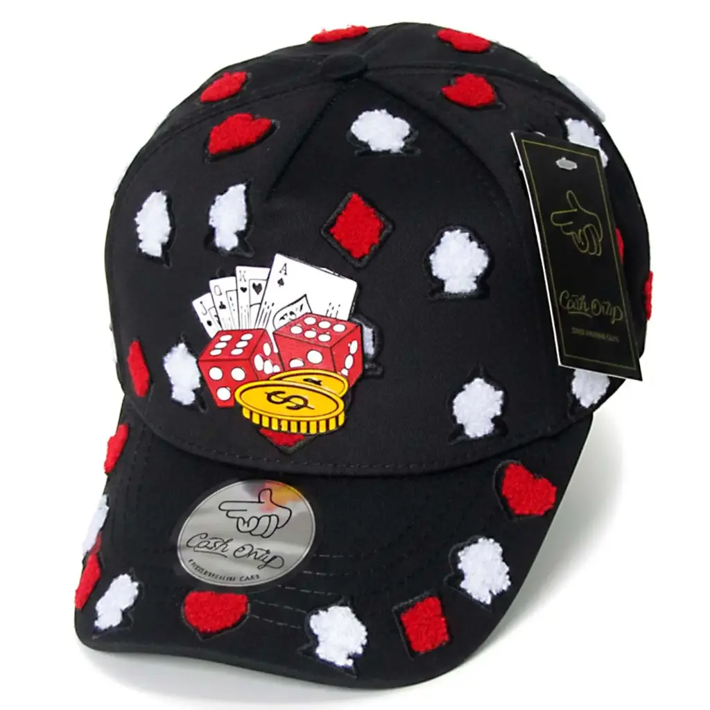 Gorra Bélica Logo Metálico Póker negra