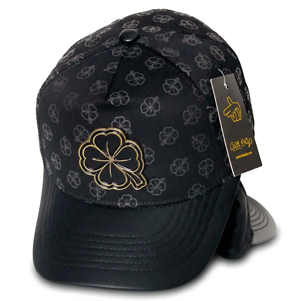 Gorra Bélica Logo Metálico "Trébol" negra
